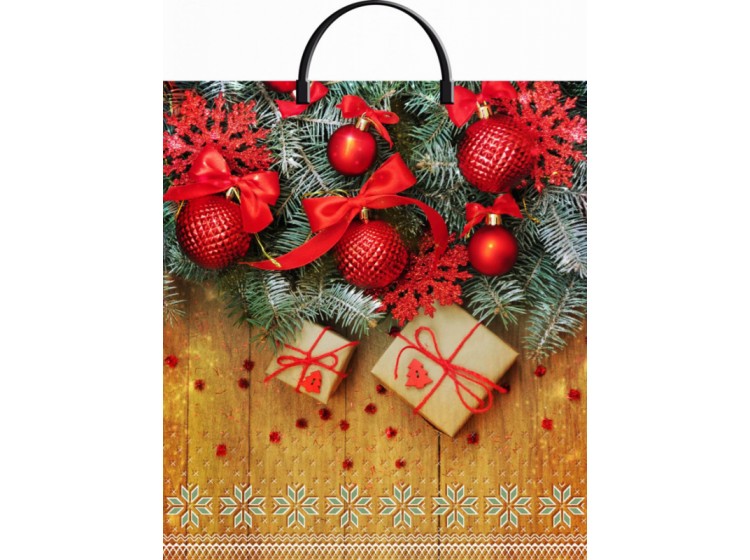 Сумки ПВД (пласт.ручка) 440*400 (100 мкр) Шарики на деревянном Сумки ПВД (пласт.ручка) 440*400 (100 мкр) Шарики на деревянном